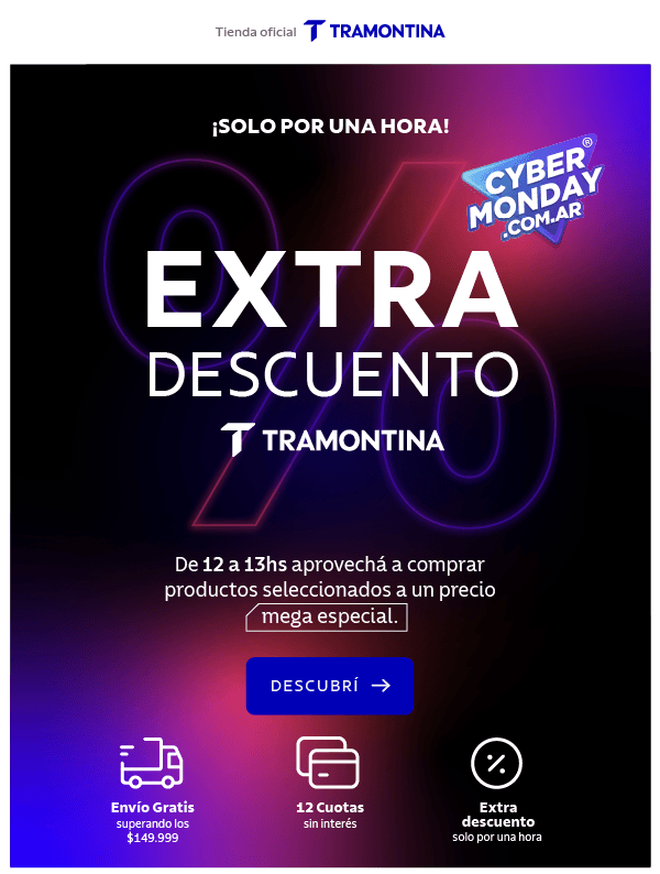 ¡EXTRA DESCUENTO! Solo 1 hora